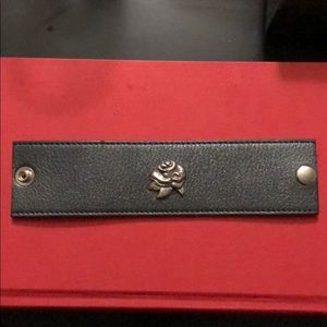 Leather rose cuff